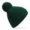 Engineered Ribbed Pom Pom Beanie (Embroidered)