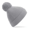 Engineered Ribbed Pom Pom Beanie (Embroidered)