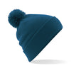 Ribbed Pom Pom Beanies (Embroidered)