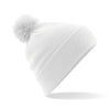 Ribbed Pom Pom Beanies (Embroidered)