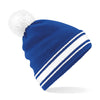 Pom Pom Stripe Teamwear Beanie (Embroidered)