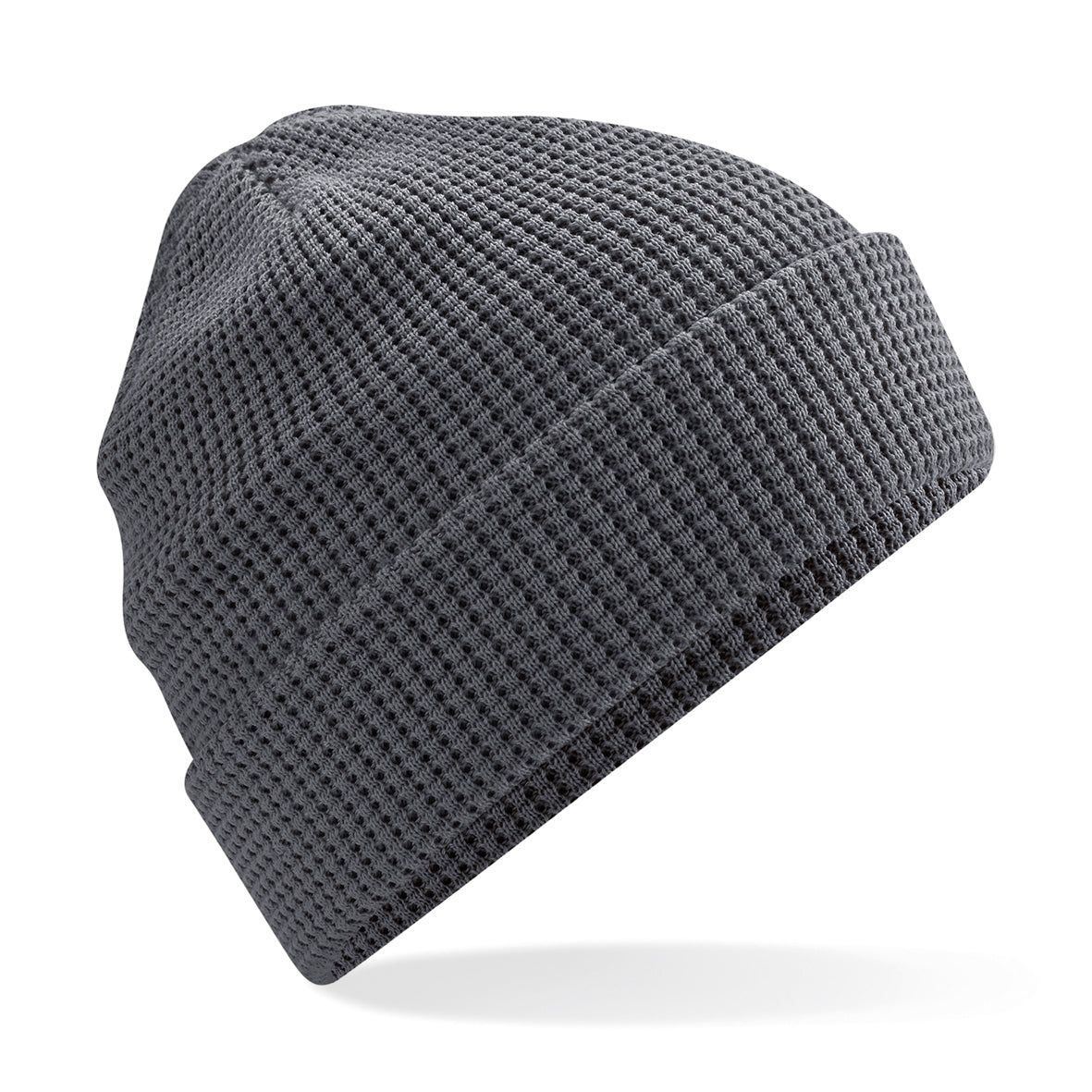 Organic Waffle Knit beanie (Embroidered)