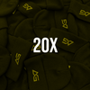 20x Ribbed Beanies (Embroidered)