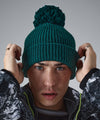 Engineered Ribbed Pom Pom Beanie (Embroidered)
