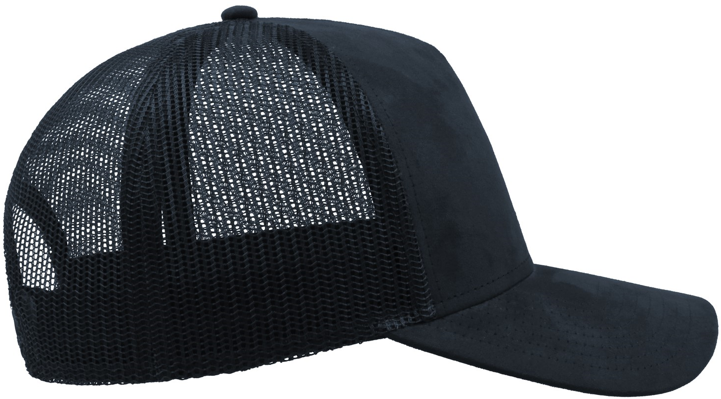 Rapper Suede 5 Panel Trucker Cap (Embroidered)