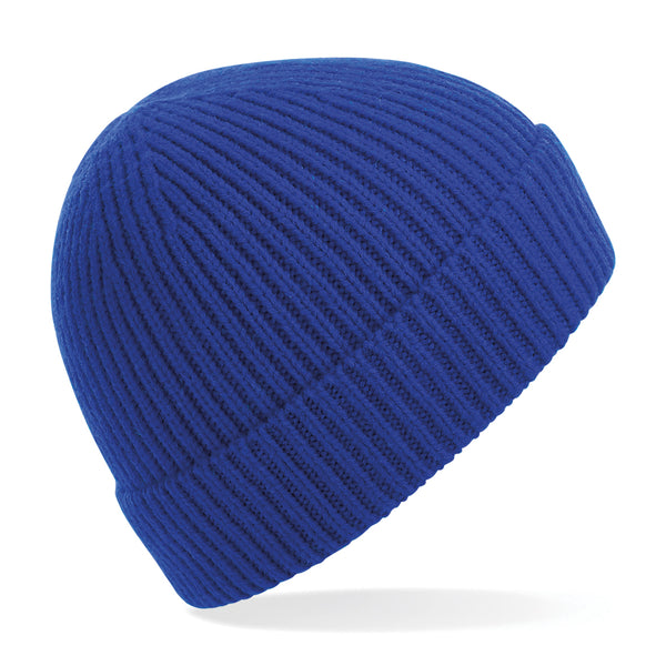 10x Rubber Patch Engineered knit ribbed beanie