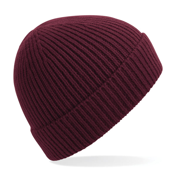 10x Rubber Patch Engineered knit ribbed beanie