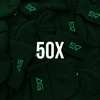 50x Ribbed Beanies (Embroidered)