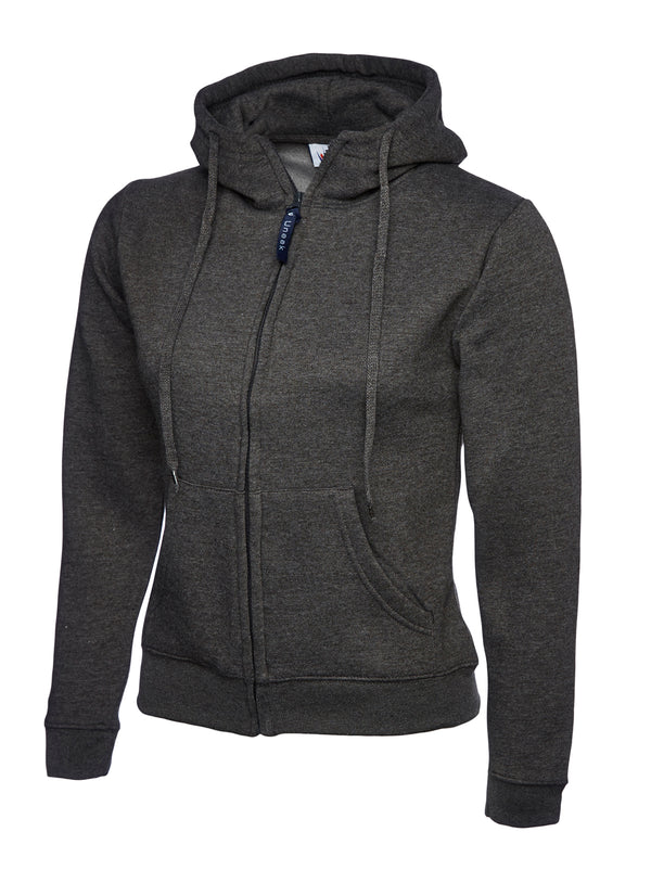 Ladies Classic Full Zip Hooded Sweatshirt UC505