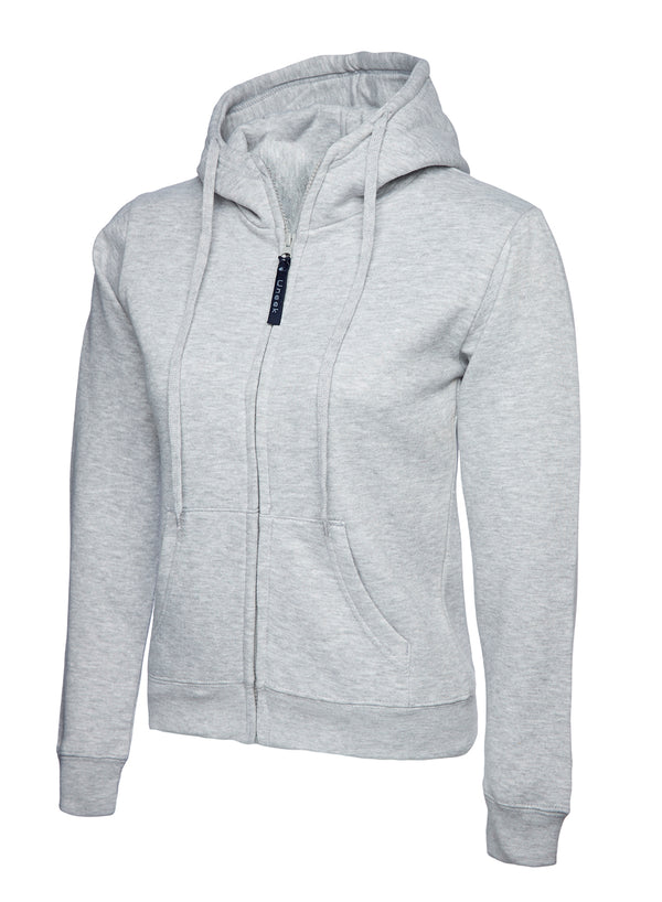 Ladies Classic Full Zip Hooded Sweatshirt UC505