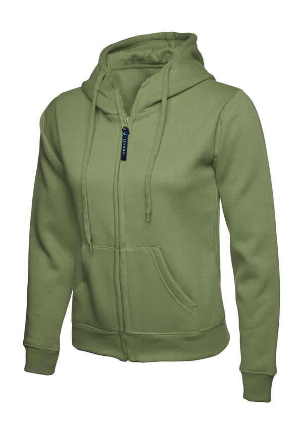 Ladies Classic Full Zip Hooded Sweatshirt UC505