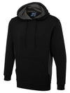 Two Tone Hooded Sweatshirt Uneek UC517