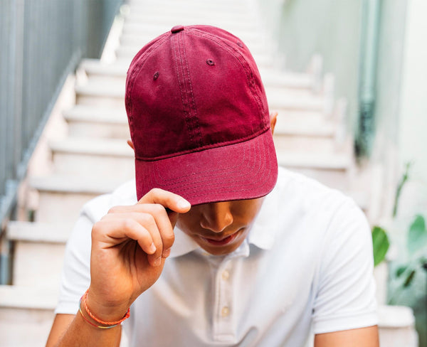 Solid Canvas Unstructured 6 Panel Cap (Embroidered)