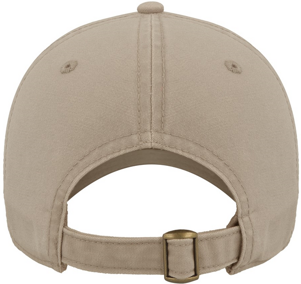 Solid Canvas Unstructured 6 Panel Cap (Embroidered)