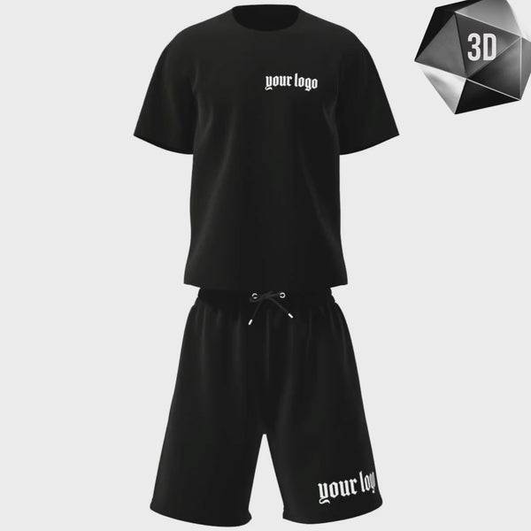 3D Spinning Mock Up (Shorts & T-shirt)