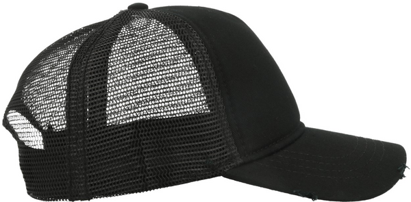 Rapper Destroyed 5 Panel Weathered Trucker (Embroidered)