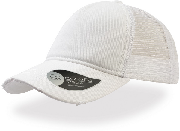 Rapper Destroyed 5 Panel Weathered Trucker (Embroidered)