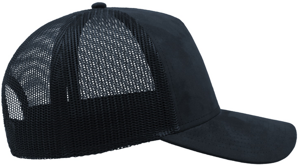 Rapper Suede 5 Panel Trucker Cap (Embroidered)