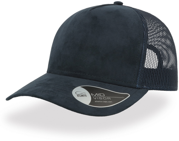 Rapper Suede 5 Panel Trucker Cap (Embroidered)