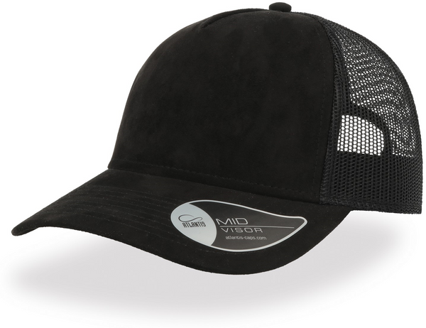 Rapper Suede 5 Panel Trucker Cap (Embroidered)
