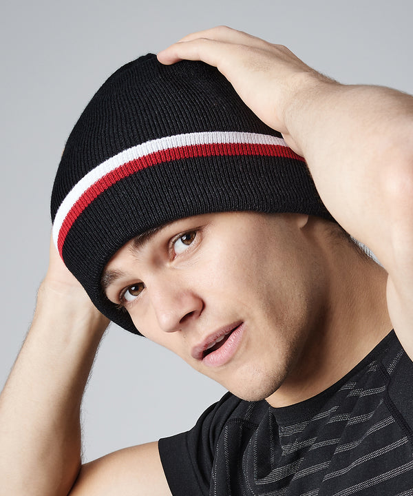 Stripe Teamwear Beanie (Embroidered)