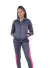 Unisex Polyester Stripe Tracksuit