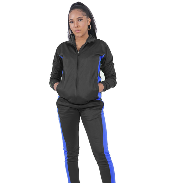 Unisex Polyester Stripe Tracksuit
